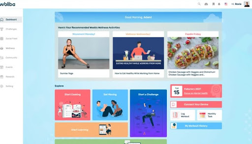 Screenshot from Woliba app